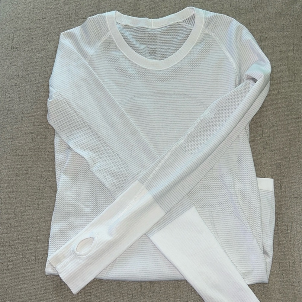 Lululemon Swiftly Tech Long Sleeve White Size 8